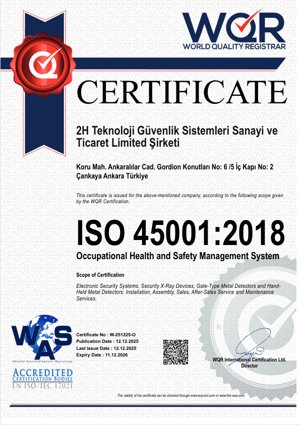 ISO 45001:2018 Sertifikası (EN)
